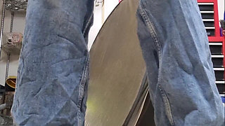 Pissing on Quilt, in Bin, in Jeans, in Panties on Floor - 3 Vids