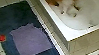 MILF Does Personal Hygiene in the Bathroom