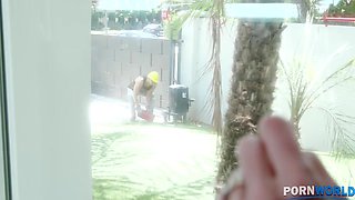 Young Home Maintenance Stud Drills Horny Housewife Cory Chase GP1939