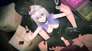 Esper Zero Redline Overload: Bound Porsche Racer & POV Threesome DP