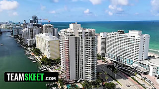 Busty blonde Indica Monroe gets deep dicked by the TeamSkeet Stud