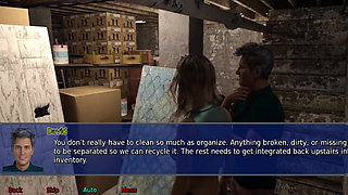 The office wife #19 - Stevie cum all over Stacy's skirt.