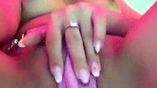 Busty brunette anal solo masturbation