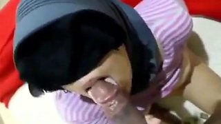 Tudung with Mr. D: Blowjob, Doggy  Amateur Porn