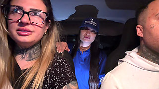 Frenstista Accepted to Give Her Pussy and Got Into the Car When She Took off Her Blouse We Were Surprised and When She Put Her T