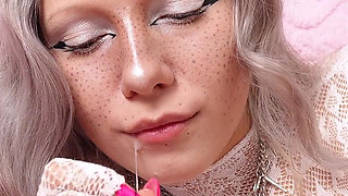 Enjoy a Sloppy Blowjob, Sex Between the Legs, Riding a Dildo and a Footjob - Everything Is Covered in Cum!