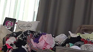 Try on Haul of a Real College Girl Who Is a Cute Natural Beauty with an Amazingly Sexy Body
