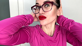 Finger Snapping and Sucking, Long Red Nails, Sharp Claws