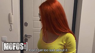 Slutty redhead teen with big ass RedKite Kat fucks with her bf's best friend