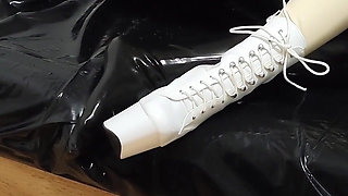 Hot Latex Nurse Got Fucked Hard. Second Angle