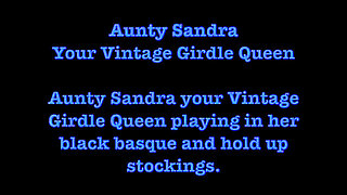 Aunty Sandra in Her Black Corset and Heels Vgq57