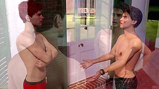 Wild 3D animation featuring a big-titted redhead MILF doing a sexy dance