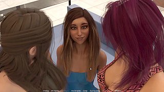 Animated hentai with a sexy blonde stepmom and small boobs