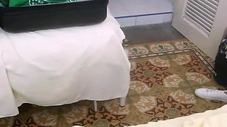 Black Girl Fucking Using Vibrator with Orgasm Cumface Cum Cumming, Drying off After Shower Bikini Skinny Thin Latina at Pool XXX