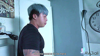 The Landlord Watches Lina Masturbate and Squirt While Hiding in Her Apt