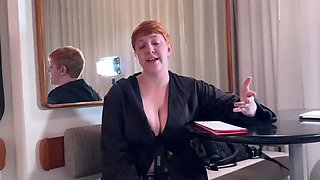 Curvy Redhead Model Blowjob - Casting Couch Hotel Sex Gone Wrong