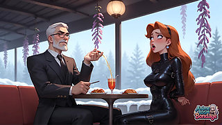 Bound Delight Triple Strap-on Milk Squirting Whore XXX!