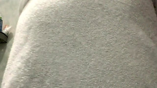 Wet girl caresses her body in the shower