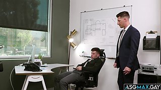 Trevor Brooks caught jerking off by his boss