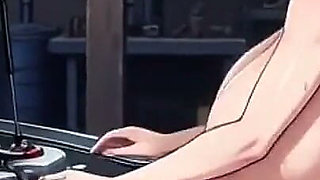Funny Jokes and Boobs in Car Garage, Ai Animation