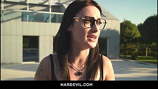 Lorenzo Viota, Francis X, Alex Charger Pound Alice Drake in Relentless Double Penetration Threesome as Horn