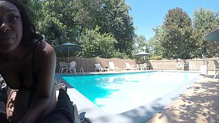 Me and Blu at the Pool