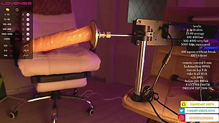 Kronniekray Leans Over For Intense Hentai Pussy Fucking From Fuckmachine, Squirting