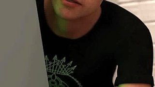 In Security: Silly Girl with Big Tits and Ass Is Sucking off Mr. Big Dick Boss Man in His Office - Episode 7