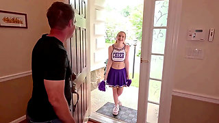 Older Man Dctrousersnake Fucks Stepson's Cheerleader Girlfriend Marina Vaylor, Toys Her Virgin Asshole