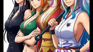 Anime girls dancing