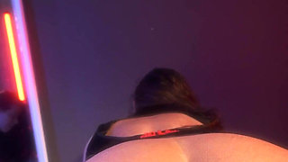 Masturbating with Fucking Machine and Watching Myself in the Mirror