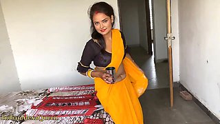 Brother-in-law gave chips as a gift and took my ass in return Desi village-style video with Hindi audio