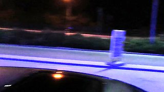 Amateur slut facialed in blowjob group and swallows