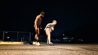 Thick BBW Wife Public Sex on a Chilly Morning! Badblondiemonroe