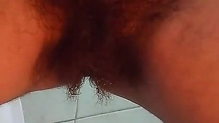 Nude Pee and Open Wide Soaked Dripping Bush