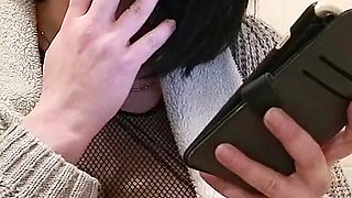 Pregnant MILF Smoking Cigarette