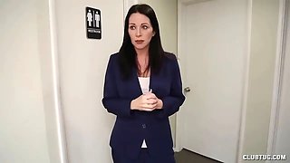 Stepmom Jerks Stepson's Raging Boner at Work