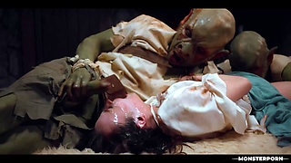 Lost In the Woods Medieval Monster Gangbang - Gooner Goblins Hardcore Cum In Brunette Mouth