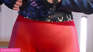 Redhead MILF Jeny Smith Stretches Her Anal Hole in Sexy New Year's Outfit Public Outdoor