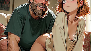 I Can Never Finish a Movie With My Stepdaddy on This Couch (AI generated)