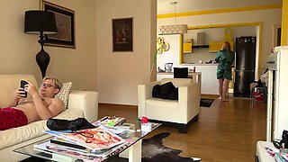 Murstar MILF Catches Stepson Smoking, Smoking Blowjob Facial
