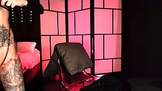 Stacked brunette goes solo toys and masturbation