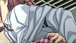Hentai Schoolgirl Gangbang on Train