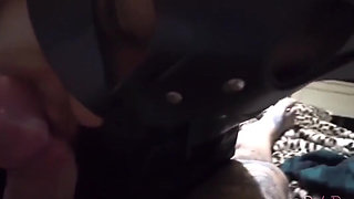 The Kinky Queen of Blowjobs Dark Dea" Suck a Huge White Cock and Swallow a Lot of Cum