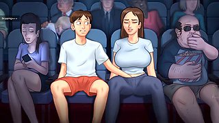Anime porn, footjob, inhale