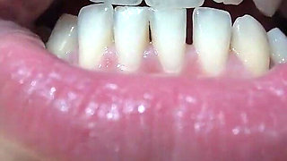 My Brazilian Stepsister Does a Tongue Fetish and Then Shows Her Mouth and Tongue and Then Her Teeth