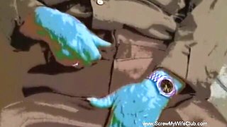 Extraordinary queen at swingers action