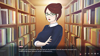 Quickie a Love Hotel Story Student Fucks His Professor in the Library and Creampies Her Pussy Hentai Porn - Episode 19