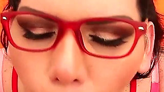 Busty Latina Angelina Castro Is a Horny Nerd. Who Wants Cock!