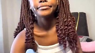 Ebony Teen's Naughty Start: Face Shot & Fist Play